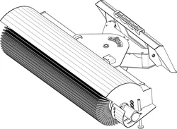 Щетка чертеж 1800 мм D550мм